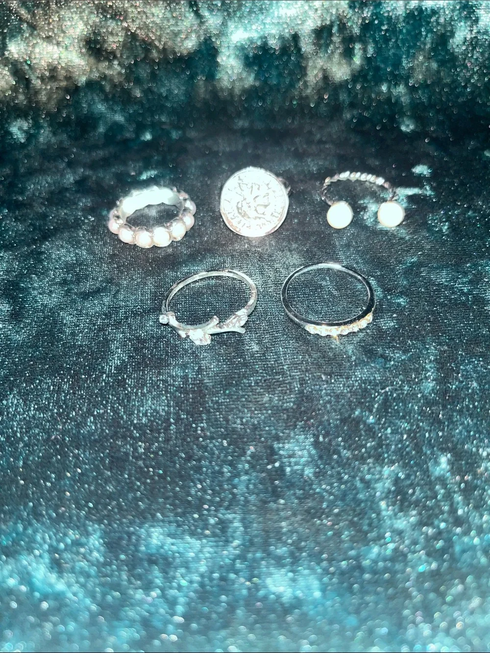 5 Piece Costume Fashion Ring Lot 5